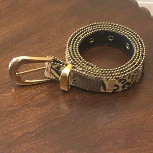 Ladies safari leopard jungle theme belt Size L